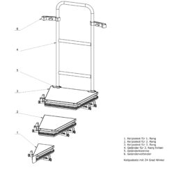 Alustage-Keilpodeste-24-Grad-3-Raenge