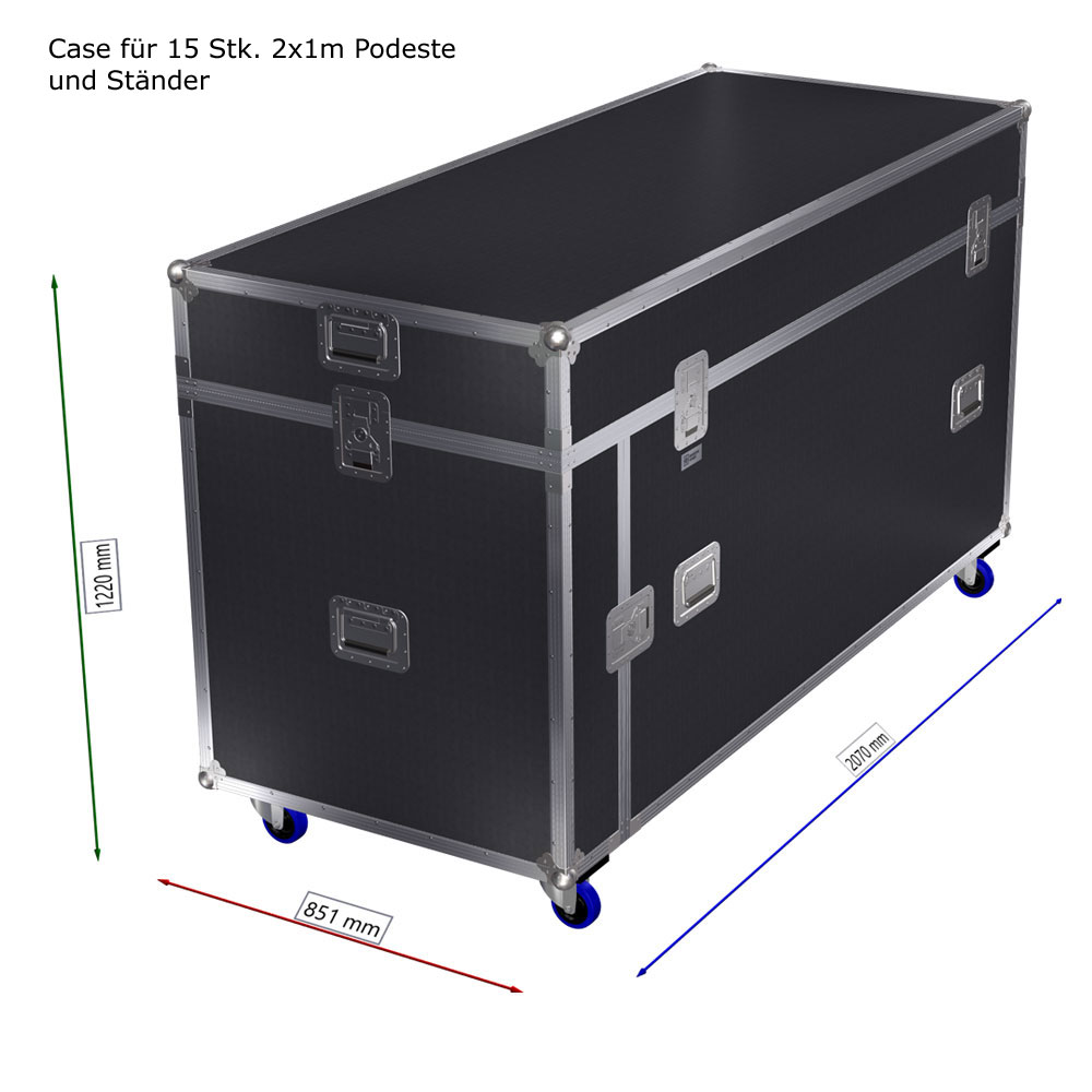 Flightcase für Lagerung und Transport der Bühne – Bild 5