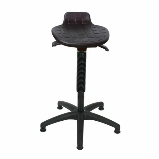 Komfortable Stehhilfe mit PU Sitz schwarz