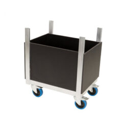 Nivtec Transportwagen für Kleinteile, klein, 64 x 48 cm mit Wänden