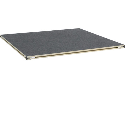Revostage Bühnenpodestplatte 1x1m, Teppich grau