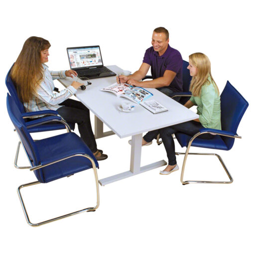 Sitz-Steh-Tisch ergo M 2/ höhenverstellbarer Arbeitstisch, Höhe 72 bis 120 cm – Bild 3